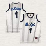 Maglia Anfernee Hardaway NO 1 Orlando Magic Throwback Bianco