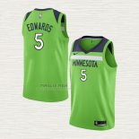 Maglia Anthony Edwards NO 5 Minnesota Timberwolves Statement Verde