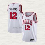 Maglia Ayo Dosunmu NO 12 Chicago Bulls Association 2021 Bianco