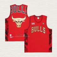 Maglia Chicago Bulls x AAPE Rosso