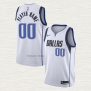 Maglia Dallas Mavericks Personalizzate Association Bianco