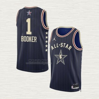 Maglia Devin Booker NO 1 Phoenix Suns All Star 2024 Blu