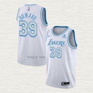 Maglia Dwight Howard NO 39 Los Angeles Lakers Citta 2021-22 Bianco