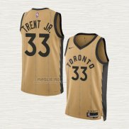 Maglia Gary Trent JR. NO 33 Toronto Raptors Citta 2023-24 Or