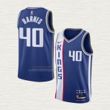 Maglia Harrison Barnes NO 40 Sacramento Kings Citta 2023-24 Blu