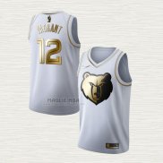 Maglia Ja Morant NO 12 Memphis Grizzlies Golden Edition Bianco