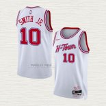 Maglia Jabari Smith JR. NO 10 Houston Rockets Citta 2023-24 Bianco