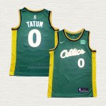 Maglia Jayson Tatum NO 0 Boston Celtics 2022-23 Verde