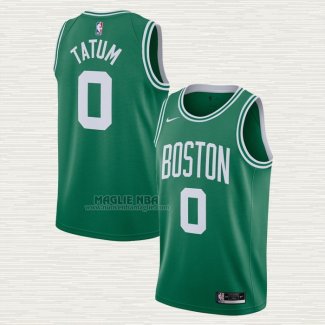 Maglia Jayson Tatum NO 0 Boston Celtics Icon 2020-21 Verde