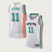 Maglia Joshua Primo NO 11 San Antonio Spurs Citta 2021-22 Bianco