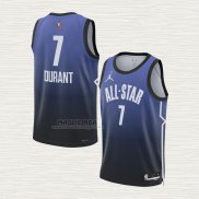 Maglia Kevin Durant NO 7 Brooklyn Nets All Star 2023 Blu