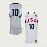 Maglia Kobe Bryant NO 10 USA 2008 Bianco