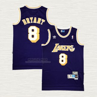 Maglia Kobe Bryant NO 8 Los Angeles Lakers Throwback Viola