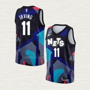 Maglia Kyrie Irving NO 11 Brooklyn Nets Citta 2023-24 Nero