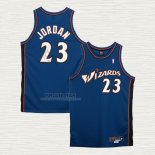 Maglia Michael Jordan NO 23 Washington Wizards Throwback Blu