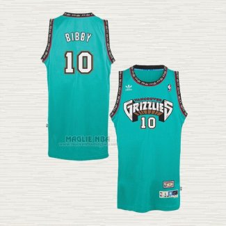 Maglia Mike Bibby NO 10 Memphis Grizzlies Throwback Historic Verde