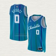 Maglia Miles Bridges NO 0 Charlotte Hornets Citta 2021-22 Blu