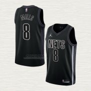 Maglia Patty Mills NO 8 Brooklyn Nets Statement 2022-23 Nero