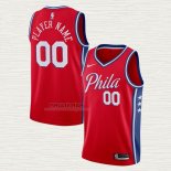 Maglia Philadelphia 76ers Personalizzate Statement Rosso