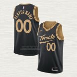 Maglia Toronto Raptors Personalizzate Citta 2020-21 Nero