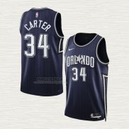 Maglia Wendell Carter NO 34 Orlando Magic Citta 2023-24 Blu