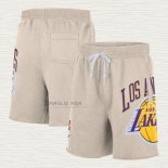 Pantaloncini Los Angeles Lakers Just Don Big Logo Bianco