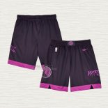 Pantaloncini Minnesota Timberwolves Citta 2019 Viola