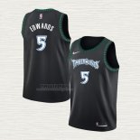 Maglia Anthony Edwards NO 5 Minnesota Timberwolves Classic Nero