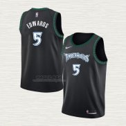 Maglia Anthony Edwards NO 5 Minnesota Timberwolves Classic Nero