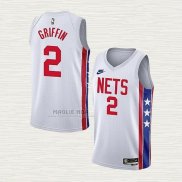 Maglia Blake Griffin NO 2 Brooklyn Nets Classic 2022-23 Bianco