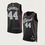 Maglia Bojan Bogdanovic NO 44 Detroit Pistons Citta 2023-24 Nero