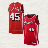 Maglia Denzel Valentine NO 45 Chicago Bulls Citta 2021-22 Rosso