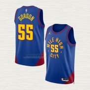 Maglia Dikembe Mutombo NO 55 Denver Nuggets Statement 2022-23 Blu