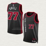 Maglia Henri Drell NO 77 Chicago Bulls Citta 2023-24 Nero