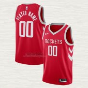 Maglia Houston Rockets Personalizzate Icon Rosso