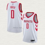 Maglia Jalen Green NO 0 Houston Rockets Association Bianco