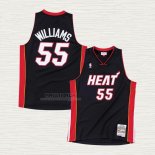 Maglia Jason Williams NO 55 Miami Heat Hardwood Classics Throwback Nero