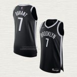 Maglia Kevin Durant NO 7 Brooklyn Nets Icon Autentico Nero