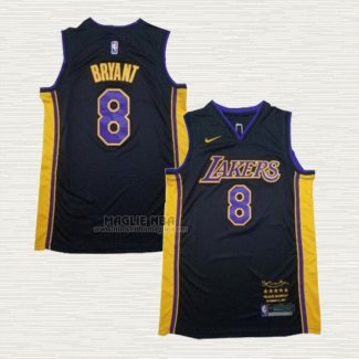 Maglia Kobe Bryant NO 8 Los Angeles Lakers Retirement 2018 Nero