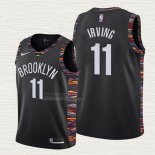 Maglia Kyrie Irving NO 11 Bambino Brooklyn Nets Citta 2019-20 Nero