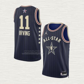 Maglia Kyrie Irving NO 11 Dallas Mavericks All Star 2024 Blu