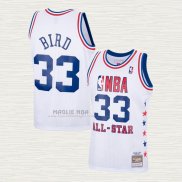 Maglia Larry Bird NO 33 All Star 1985 Bianco