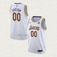 Maglia Los Angeles Lakers Personalizzate Association 2021-22 Bianco