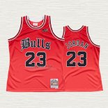 Maglia Michael Jordan NO 23 Chicago Bulls Throwback Rosso 2