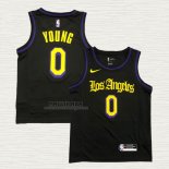 Maglia Nick Young NO 0 Los Angeles Lakers Citta 2019-20 Nero