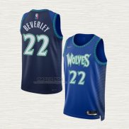 Maglia Patrick Beverley NO 22 Minnesota Timberwolves Citta 2021-22 Blu