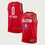 Maglia Russell Westbrook NO 0 Houston Rockets All Star 2020 Rosso