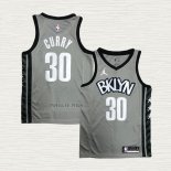 Maglia Seth Curry NO 30 Brooklyn Nets Statement 2020 Grigio