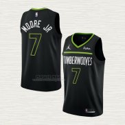 Maglia Wendell Moore Jr. NO 7 Minnesota Timberwolves Statement 2022-23 Nero