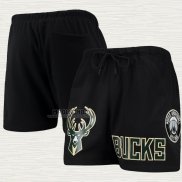 Pantaloncini Milwaukee Bucks Pro Standard Mesh Capsule Nero